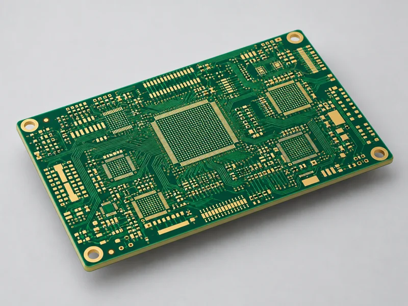 Green bare multilayer PCB with fine traces and dense component pad arrays