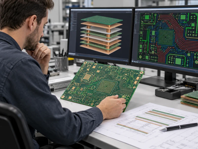 Engineering review of multilayer PCB stack-up and circuit layout