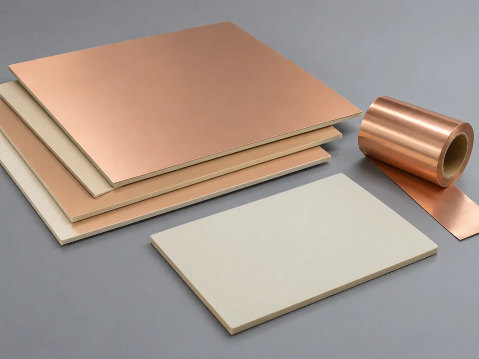 Copper-clad high-frequency laminate sheets and pale dielectric material samples